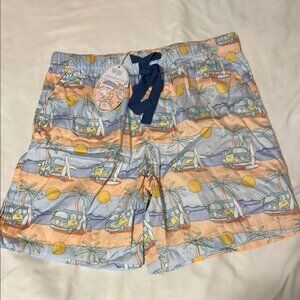 Peter Alexander Men's Van Mid Pajama Shorts in Size M NWT